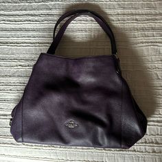 Gently Used Coach Bag. Like New Condition. I Just Don’t Ever Carry It. Do Not Have The Dust Bag. No Scratches Or Tears Inside Or Out. Very Nice Bag. Elegant Purple Shoulder Bag For Everyday Use, Elegant Purple Shoulder Bag For Daily Use, Coach Purple Shoulder Bag With Top Carry Handle, Elegant Purple Satchel Hobo Bag, Coach Purple Bag With Top Carry Handle, Everyday Purple Coach Shoulder Bag, Bags Coach, Coach Bag, Coach Purse