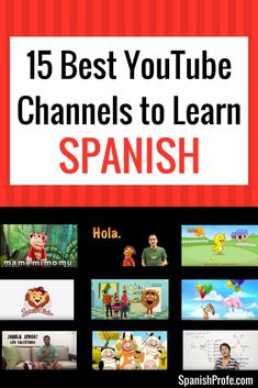 the spanish language is used to teach children how to learn spanish with this video lesson