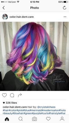 Colormelt Balayage, Pastel Rainbow Hair, Dreads Girl, Hair Instagram, Pretty Hair Color, Color Melting, Unicorn Hair, Photos Tumblr, Pony Hair