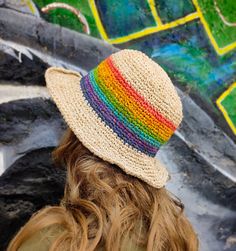 Add a touch of style and functionality to your summer wardrobe with our Handmade Women's Hemp Cotton Sun Hat. This eco-friendly, foldable brim hat is designed to provide both sun protection and a trendy look, making it a perfect accessory for any outdoor activity. Key Features: Handmade with Care: Crafted from a sustainable blend of hemp and cotton, this hat is as eco-friendly as it is stylish. Foldable Brim: Conveniently fold and pack this hat for easy travel without losing its shape. Rainbow S Lightweight Multicolor Brimmed Sun Hat, Multicolor Crochet Fedora Hat For Summer, Multicolor Short Brim Hat With Upf 50+, Multicolor Fedora Crochet Hat For Summer, Lightweight Eco-friendly Sun Hat With Short Brim, Eco-friendly Lightweight Sun Hat With Short Brim, Multicolor Brimmed Hat For Travel, Multicolor Short Brim Hat For Travel, Multicolor Travel Sun Hat, One Size