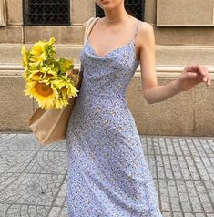 Isa Floral Midi Slip Dress, Spaghetti Straps, V-Neck, Backless Design Long Floral Maxi Dress, Summer Prints Fashion, Maxi Dresses Online, Street Y2k, Beach Festival, Maxi Dress Outfit, Mini Dresses Online, Midi Slip Dress, Dress Stores Online