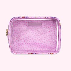 Alice in Wonderland Clear Front Large Pouch | Customizable Large Pouch - Stoney Clover Lane Pink Portable Organizer For Personal Use, Pink Zipper Pouch Case For Everyday Use, Pink Rectangular Pouch For Storage, Everyday Rectangular Bags With Protective Case, Rectangular Bags With Protective Case For Everyday, Pink Rectangular Pouch For Everyday Use, Pink Rectangular Pouch For Everyday, Rectangular Zipper Pouch Case For Storage, Portable Rectangular Case Pouch For Organization