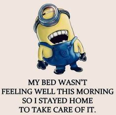 a minion with a funny expression on it's face and the caption that says, make no mistake between my personality and my attitude