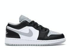 Check out the Jordan 1 Low Grey Toe (GS) available on @StockX Air Jordan 1 Grey, Jordan 1 Low Grey, Jordan 1 Grey, Jordan 1 Low Shadow, Doudoune The North Face, Jordan Shoes Girls, Nike Air Jordan 1 Low, Shoes Outfit Fashion, Fresh Sneakers