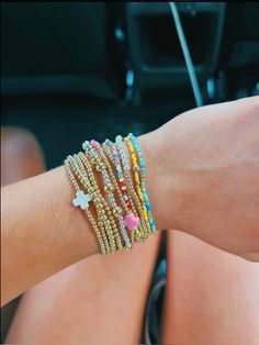 Icon Jewelry, Jewelry Stack, Crystal Bead Jewelry, Bracelet Stacks, Bracelet Inspo, Diy Bracelet Designs