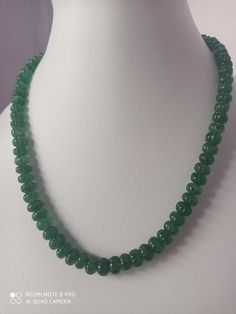 18''Natural Green Strawberry Quartz AAA 315 Carat Fine Quality Smooth Pumpkin Beads Gemstone adjustable cord Necklace Stone :Natural Green Strawberry Quartz Shape :- fancy Pumpkin Necklace - 18 inch 1 line string Size :- 7-10 MM Weight :- 315 carat Polish :- Handmade Quality - AAA Purity :- 100% Natural Gemstone color - green makes a great gift for your loved ones. It is known as the 'love stone' as the message it emits is the strong vibration of unconditional love, joy, warmth and healing. As q Handmade Adjustable Emerald Necklace, Handmade Adjustable Emerald Necklace With Round Beads, Handmade Adjustable Beaded Emerald Necklace, Adjustable Single Strand Crystal Necklace For Healing, Rondelle Crystal Necklace With Gemstone Beads, Adjustable Single Strand Green Crystal Necklace, Adjustable Round Jade Beaded Necklaces, Adjustable Spiritual Rondelle Necklaces, Adjustable Single Strand Crystal Necklace