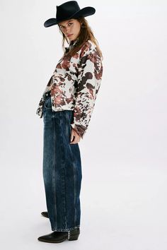 We The Free Good Luck Mid-Rise Barrel Jeans | Free People Fall Cropped Jeans With Frayed Hem And Relaxed Fit, Distressed Cropped Jeans For Fall, Trendy Baggy Cropped Jeans For Fall, Distressed Relaxed Fit Cropped Jeans For Fall, Baggy Wide-leg Cropped Jeans For Fall, Baggy Wide Leg Cropped Jeans For Fall, Chic Fall Cropped Jeans With Relaxed Fit, Fall Chic Cropped Jeans With Relaxed Fit, Fall Chic Relaxed Fit Cropped Jeans