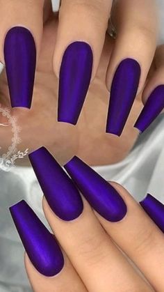 Matte Gel Nails, Purple Gel Nails, Fresh Nail, Purple Glitter Nails, Matte Gel