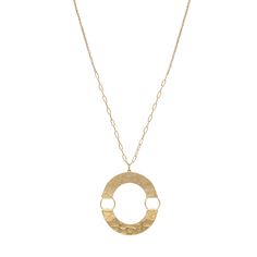 "❤️Valentines Day Special❤️ ▪️All Items, Get 25% OFF ▪️Free Shipping Over $35 (USA domestic only) [Textured Circle Pendant Long Necklace]  : 32\" long necklace with a minimalist circle pendant. The circle pendant is hammer textured and the bottom semicircle is dangled. It is simple style for stacking with your other favorite short necklaces together. ♥Chain Length : 32\" + 3\" (EXT) ♥Size:  Circle : 2 1/8\" X 2 1/4\" (55 X 59mm) ♥Material & color [GOLD]: WornGold plated brass metal ♥For Matching Gold Necklaces With Delicate Open Circle Chain, Everyday Metal Jewelry With Large Pendant, Nickel-free Metal Necklaces For Everyday, Everyday Metal Necklaces Nickel Free, Everyday Metal Nickel-free Necklaces, Everyday Nickel-free Metal Necklaces, Minimalist Gold Necklace With Large Pendant, Everyday Circular Brass Necklace, Everyday Brass Necklace