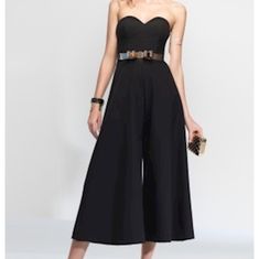 Reposhing This Item I Purchased From @Ktsourapas. Loved It, But Ready To Rotate For Something New. Questions? Leave A Comment Below! Jump Suits, Pants Jumpsuit, Alyce Paris, Culotte Jumpsuit, Dress 2016, Wide Leg Cropped Pants, Jumpsuits And Rompers, Jumpsuit Party, A Line Gown