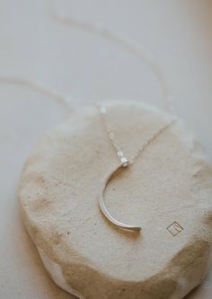 A silver statement necklace with a moon pendant handmade by Hello Adorn in the Mini-Moon Pendant style. Everyday Wear Jewelry, Antler Necklace, Mini Moon, Moon Pendant Necklace, Solitaire Necklaces, Delicate Chain, Freshwater Pearl Necklaces, Hammered Silver, Moon Pendant