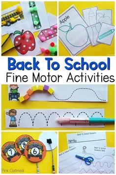 back to school fine motor activities for kids