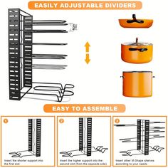 the instructions for how to use an oven and cookware rack in your home or office