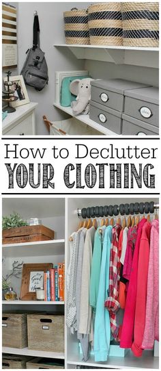 how to declutter your clothing closet