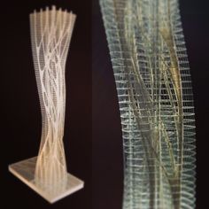 three different views of an object made out of wire