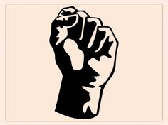 Serigrafia Ideas, Fist Tattoo, Hand Outline, Logo Clipart, Hand Logo, Silk Art, Ethereal Art, Black Power, Linocut Prints