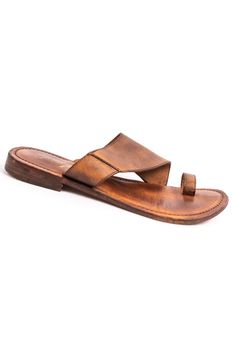 Washed Leather Slide - Free People sandals | ROOLEE Free People Sandals, Simple Leather, Saddle Brown, Leather Slides, Brown Shoe, Nice Leather, Artisan Craft, Vintage Aesthetic, Cute Shoes