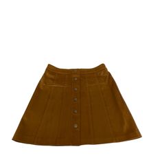 Zara Brown Button Front Skirt Size Xsmall New Without Tags Casual Mini Skirt With Button Closure For Day Out, Trendy Brown Mini Skirt With Buttons, Button-up Mini Skirt For Day Out, Chic Brown Skirt With Button Closure, Fitted Skirt With Snap Buttons For Fall, Fitted Skirt With Gold Buttons, Brown Buttoned Casual Mini Skirt, Casual Button-up Lined Mini Skirt, Casual Brown Mini Skirt With Buttons