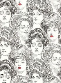 a drawing of many women with different hair styles