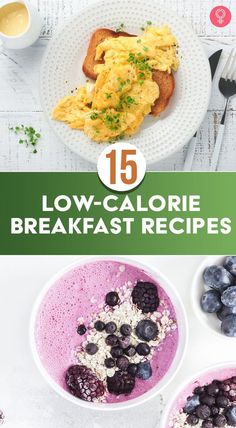 low - calorie breakfast recipes with blueberries and eggs