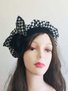 "Shipping takes a week to US and 3 days to EU AFTER PROCESSING TIME.Some items are ready to ship.ı will send them the day after This couture beret made soft light poly cotton and cotton jersey fabric and no lined . It's got a soft feel that is just so comfortable for even the most sensitive of scalps. This stylish look will compliment most any outfit and is the absolute perfect addition to any and all hat collections. S -M 21.5\" - 22.5\"fits L - XL 23.5\"-24.5 fitS The head opening is cotton je Spring Black Beret Cap, Black One Size Winter Beret, Black Spring Beret Cap, Plaid Beret, Beret Hat Bow, Scottish Hat, Black Wool Beret Cap, Fall Beanies, Black Beret