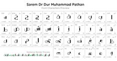 some type of arabic alphabets with different letters and numbers on the bottom right hand corner