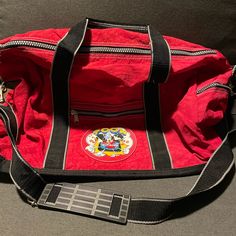 A Must Have! Disney Duffel Bag New Without Tags Crossbody Strap Nylon Material Red Disney Bag With Zipper Closure, Red Mickey Mouse Casual Bag, Casual Red Mickey Mouse Bag, Red Casual Gym Bag For School, Casual Red Gym Bag For School, Casual Red Travel Bag, Red Disney Travel Bag, Disney Red Travel Bag, Casual Red Bag For Disney Fan Events