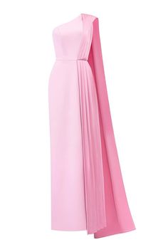 Sandoval Sheath Extended Flap Silk Crepe Floor Length Dress | MEAN BLVD Luxurious Dress, Pink Silk Dress, Luxurious Dresses, Classy Fits, Fashion Artwork, Pink Gown, Mean Blvd, Concept Clothing, Floor Length Dress