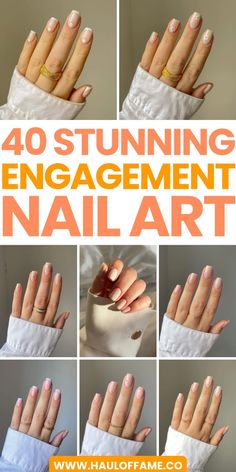 Get wedding-ready with 40 stunning engagement nail designs for the bride-to-be. Sophisticated and elegant, these nails are perfect for your special day.

wedding nails design | pearl nails | bridesmaid nails | bride nails | engagement nails ideas | engagement nail art | engagement nails short | engagement nails almond | engagement nails art designs | engagement nails by skin tone range August Wedding Nails, Engagement Photo Nails Ideas, Proposal Nails Engagement