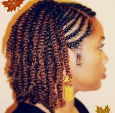 Natural twostrand twist side view Protective Hairstyles For Natural Hair, Braided Styles, Pelo Afro, Hair Twist Styles, Natural Hair Braids, Natural Hair Tips