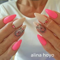 Here come summer boho designs Tap the link now to find the hottest products for Better Beauty! Nails Shellac, Unghie Nail Art, Nail Time, Modern Nails, Ugly Duckling, I Love Nails, Nails Inc, Fancy Nails, Gorgeous Nails