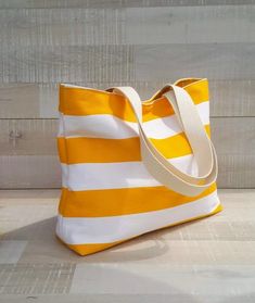 Striped Bag, Multi Pocket Bag, Waxed Canvas Backpack, Colorful Tote Bags, French Stripes, Striped Bags, Medium Tote, Market Tote, Pocket Bag