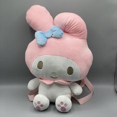 My Melody Plush Backpack Bring That My Melody Sweetness Everywhere You Go With This Plush Backpack Of Your Sanrio Fave. There's A Zippered Pouch At The Back, Adjustable Straps And Gold-Toned Hardware. * 15 1/2" Tall * Polyester * Imported Kawaii Pink Backpack Shoulder Bag, Kawaii Pink Shoulder Backpack, Pink Kawaii Backpack Gift, Cute Backpack With Adjustable Strap And Softback, Cute Backpack With Adjustable Strap As Gift, Pink Softback Backpack For Gift, Pink Backpack With Adjustable Strap As Gift, Pastel Backpack, My Melody Plush