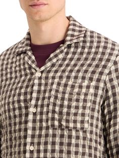 Our Relaxed-Fit Seersucker Wool-Blend Check Shirt combines classic style with modern relaxation. Ideal for transitional weather, it's great layered over a tee or worn by itself. Its versatility makes it a staple in any man's closet. 50% Wool, 50% Polyester Wash - 30 Degrees Normal Relaxed Fit Imported Men Closet, Check Shirt, Wool Blend, Relaxation, Classic Style, Relaxed Fit, Wool, Closet