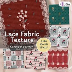 lace fabric texture seamless patterns