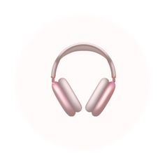 the headphones are pink and white