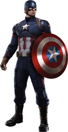 a man in captain america costume holding a shield