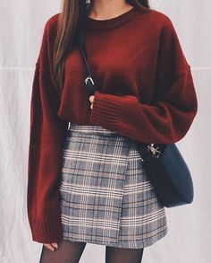 Korean Trends, Áo Blu, Womens Skirt Outfits, Rok Outfit, Rock Outfit, 90's Fashion, Skirt Denim, Trendy Fashion Outfits, Outfit Trends