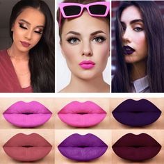 Bridal Makeup For Brunettes, Makeup 2017, Lip Matte, Liquid Lipstick Set, Kylie Jenner Lipstick, Lip Gloss Colors, Matte Lip Gloss, New Makeup