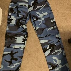 Rothco | Pants | Rothco Battle Dress Uniform Cargo Pants Blue | Poshmark Fitted Blue Straight Leg Cargo Pants, Fitted Blue Cargo Pants, Fitted Blue Cargo Pants With Cargo Pockets, Fitted High Rise Blue Cargo Pants, Blue Cargo Pants For Workwear, High Waist Blue Cargo Pants For Work, Camo Pants Men, Navy Pants Men, Battle Dress