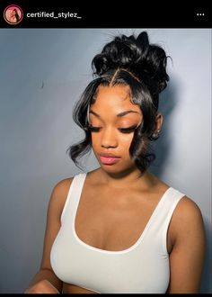 Prom Slay, Sleek Ponytail Hairstyles, Weave Ponytail, Frontal Wig Hairstyles, Birthday Hairstyles, Hairstyle Inspiration, Frontal Hairstyles, Beautiful Hairstyles, Hair Ponytail Styles