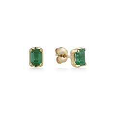 890879 - 14K Yellow Gold - Effy Emerald Stud Earrings Emerald Stud Earrings, Emerald Earrings Studs, Emerald, Fashion Jewelry, Yellow Gold, Stud Earrings, Engagement Rings, Yellow, Gold