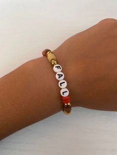 This bracelet is made for everyone! It's a fall themed bracelet, so if your a fan of the season grab one! Trendy Jewelry As Fall Season Gift, Trendy Fall Jewelry Gift, Handmade Adjustable Jewelry For Fall, Adjustable Handmade Jewelry For Fall, Thanksgiving Bracelet Ideas, Fall Bracelets, Autumn Bracelet, Bracelet Inspo, Bracelets Patterns