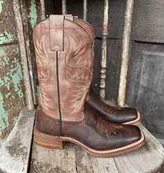 Rustic Fitted Boots For Rodeo, Rustic Boots For Western-themed Events, Rustic Boots With Reinforced Heel For Western-themed Events, Western Style Boots With Patina For Western-themed Events, Hand Tooled Fitted Boots For Western-themed Events, Rustic Hand-tooled Boots For Western-themed Events, Rustic Hand Tooled Snip Toe Boots, Rustic Snip Toe Moto Boots For Western Events, Rustic Hand Tooled Boots For Ranch