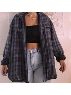 Trendy Flannel Outfits, Girl Flannel Outfit, Casual Flannel Outfits, Oversized Flannel Outfits, Flannel Outfits Aesthetic, Flannel Outfits Summer, Flannel Outfits Fall, Flannel Outfits Men, Teenage Outfits