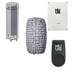 an assortment of electronic devices and accessories are shown in this image with the words uhm above them