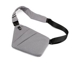 Everyday Gray Anti-theft Bags, Functional Gray Anti-theft Shoulder Bag, Anti-theft Rectangular Chest Bag For Everyday Use, Rectangular Anti-theft Chest Bag For Everyday Use, Gray Crossbody Shoulder Bag With Anti-theft Pocket, Modern Anti-theft Shoulder Bag For Daily Use, Gray Anti-theft Shoulder Bag For Everyday Use, Gray Chest Bag With Anti-theft Pocket For Daily Use, Modern Chest Bag With Anti-theft Pocket For Commuting