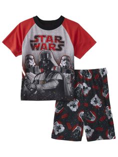 Boys Gray & Red Star Wars Pajamas Darth Vader Shirt & Shorts Sleep Set This fun lightweight Star Wars pajama set is sure to be a favorite! Boys sizes Soft t-shirt feel 100% polyester Payment We accept PayPal as our payment method. Immediate payment is required. If you have any questions about payment, please feel free to contact our customer support team. Return Policy We have a no hassle return policy If you are unhappy with your purchase, please contact us within 14 days of receipt and let us Casual Sleepwear For Pajama Party With Star Print, Casual Sleepwear With Star Print For Pajama Party, Red Character Print Sleepwear For Sleepover, Red Character Print Loungewear Sets, Character Print Summer Sleepwear For Loungewear, Summer Sleepwear With Character Print For Loungewear, Black Sleepwear With Character Print For Loungewear, Red Star Wars, Darth Vader Shirt