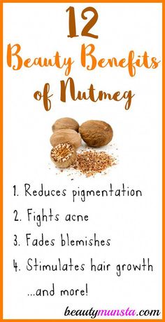 Benefits Of Nutmeg, Nutmeg Benefits, Nutmeg Powder, Natural Beauty Hacks, Nutmeg Oil, Nutmeg Essential Oil, Baking Soda Shampoo, Natural Cleanser, Stimulate Hair Growth