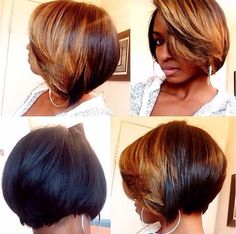 African American Bobs Hairstyles, African American Women Hairstyles, Short Hair Styles African American, Short Bobs, Trendy Bob Hairstyles, Bob Hair, Short Hairstyle, African American Hairstyles